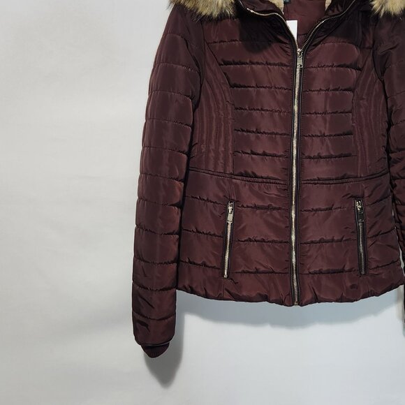 F & F Brown Winter Jacket w/Removable Hood - Size 4 - Picture 3 of 16